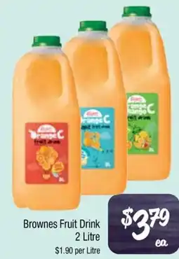 Farmer Jack's Brownes fruit drink offer