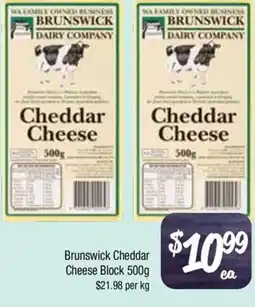 Farmer Jack's Brunswick cheddar cheese block offer