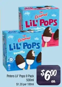 Farmer Jack's Peters lil' pops offer