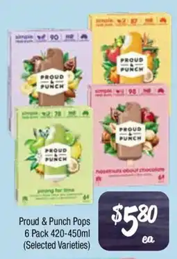 Farmer Jack's Proud & Punch Pops offer