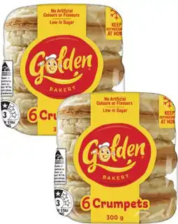 Coles Golden Crumpet Rounds 300g offer