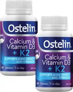 Coles Ostelin Calcium & Vitamin D3 + K2 Tablets offer