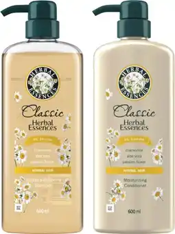 Coles Herbal Essences Classics Shampoo or Conditioner 600mL offer