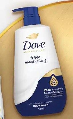 Coles Dove Advanced Body Wash offer