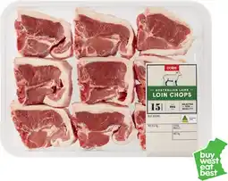 Coles Coles Australian Lamb Loin Chops offer