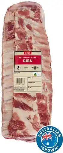 Coles Coles Australian Pork BBQ Ribs offer