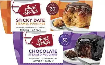 Coles Aunt Betty's Puddings 190g-220g offer