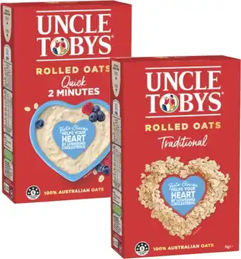 Coles Uncle Tobys Rolled Oats offer