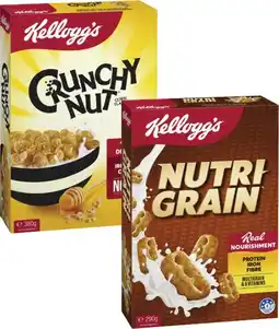 Coles Kellogg's Nutri Grain 290g or Crunchy Nut Corn Flakes 380g offer