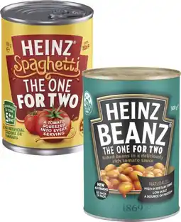 Coles Heinz Baked Beanz or Spaghetti 300g offer