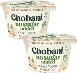 Coles Chobani Greek Yogurt No Sugar Added offer