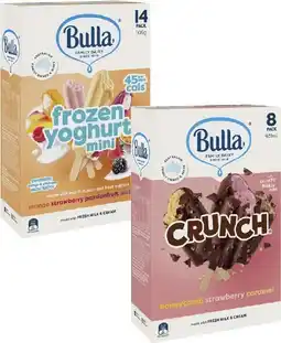 Coles Bulla Frozen Dessert Sticks-14 Pack 472mL-750mL offer