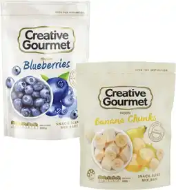 Coles Creative Gourmet Frozen Blueberries 300g or Frozen Banana Chunks 500g offer