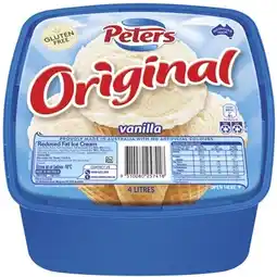 Coles Peters Original Ice Cream Tub offer