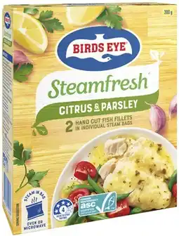 Coles Birds Eye Steamfresh Fish offer