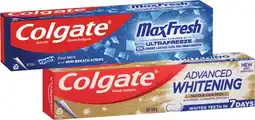 Coles Colgate Advanced Whitening & Tartar or Max Fresh Toothpaste 200g offer