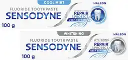 Coles Sensodyne Repair & Protect Whitening or Cool Mint Toothpaste 100g offer