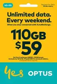 Coles Optus $59 Prepaid SIM offer