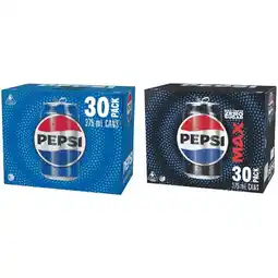 Woolworths Pepsi or Pepsi Max Soft Drink Cans 30 x 375ml offer