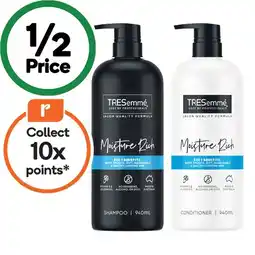 Woolworths TRESemmé Shampoo or Conditioner 940ml offer