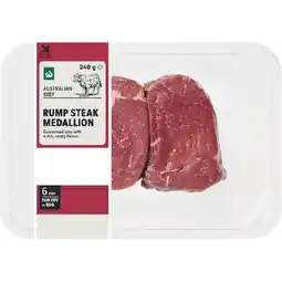 Woolworths Australian Beef Rump Steak Medallions offer