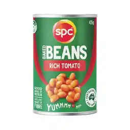 Woolworths SPC Baked Beans or Spaghetti 425g offer