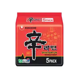 Woolworths Nongshim Noodles 460-600g Pk 4-5 or Premium Noodles 388-700g Pk 4-5 offer