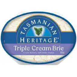 Woolworths Tasmanian Heritage Brie or Camembert 125g – From the Deli offer