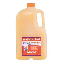 Woolworths Nudie Nothing But Orange Juice offer