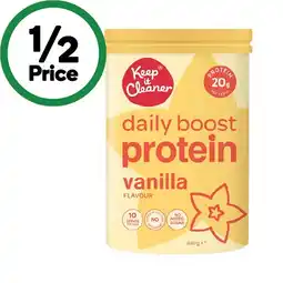 Woolworths Keep It Cleaner Daily Boost Protein Powder offer