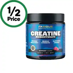 Woolworths Famous Nutrition Creatine offer