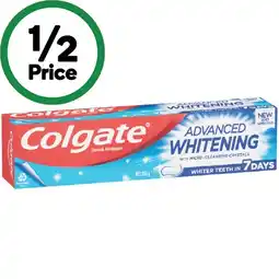 Woolworths Colgate Whitening Toothpaste Advanced Whitening offer