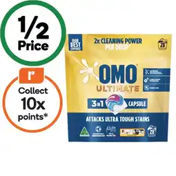 Woolworths OMO Ultimate Laundry Capsules offer