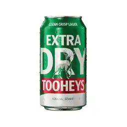 Woolworths Tooheys Extra Dry  Lager Block  Cans offer