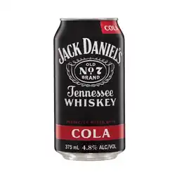 Woolworths Jack Daniels  & Cola  Cans offer