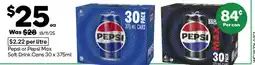 Woolworths Pepsi or Pepsi Max Soft Drink Cans offer