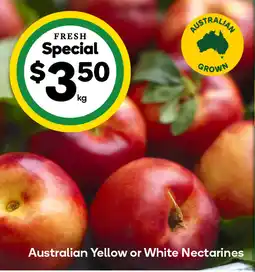 Woolworths Australian yellow or white nectarines offer