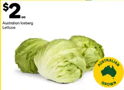 Woolworths Australian Iceberg Lettuce offer