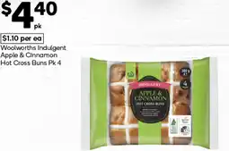 Woolworths Woolworths indulgent apple & cinnamon hot cross buns offer