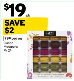 Woolworths Cacao macarons offer