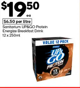 Woolworths Sanitarium up&go protein energize breakfast drink offer