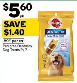 Woolworths Pedigree dentastix dog treats offer