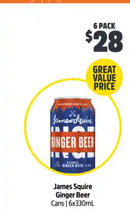 Woolworths James squire ginger beer cans offer