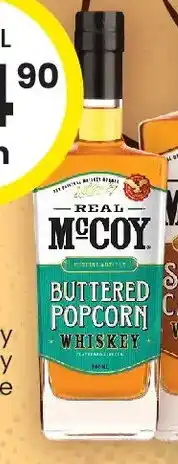The Bottle O Real mccoy buttered popcorn - whiskey offer