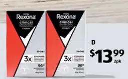 ALDI Rexona Clinical Protection Antiperspirant Deodorant 96 Hour offer