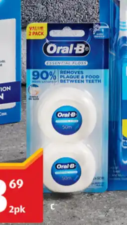 ALDI Oral-b essential waxed dental floss offer