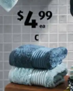 ALDI Australian cotton hand towel offer