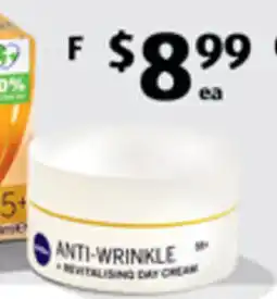 ALDI Assorted nivea day or night face creams offer