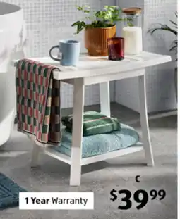 ALDI Bamboo Bathroom Stool offer