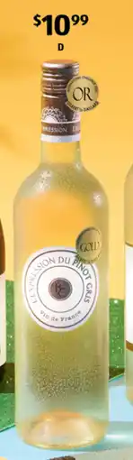ALDI l'expression sud france pinot gris 2024 offer